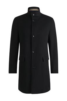 Cappotto jared in lana vergine e cashmere nero Hugo Boss | 50525764001